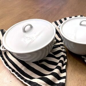 Lidded Soup Bowls for Two